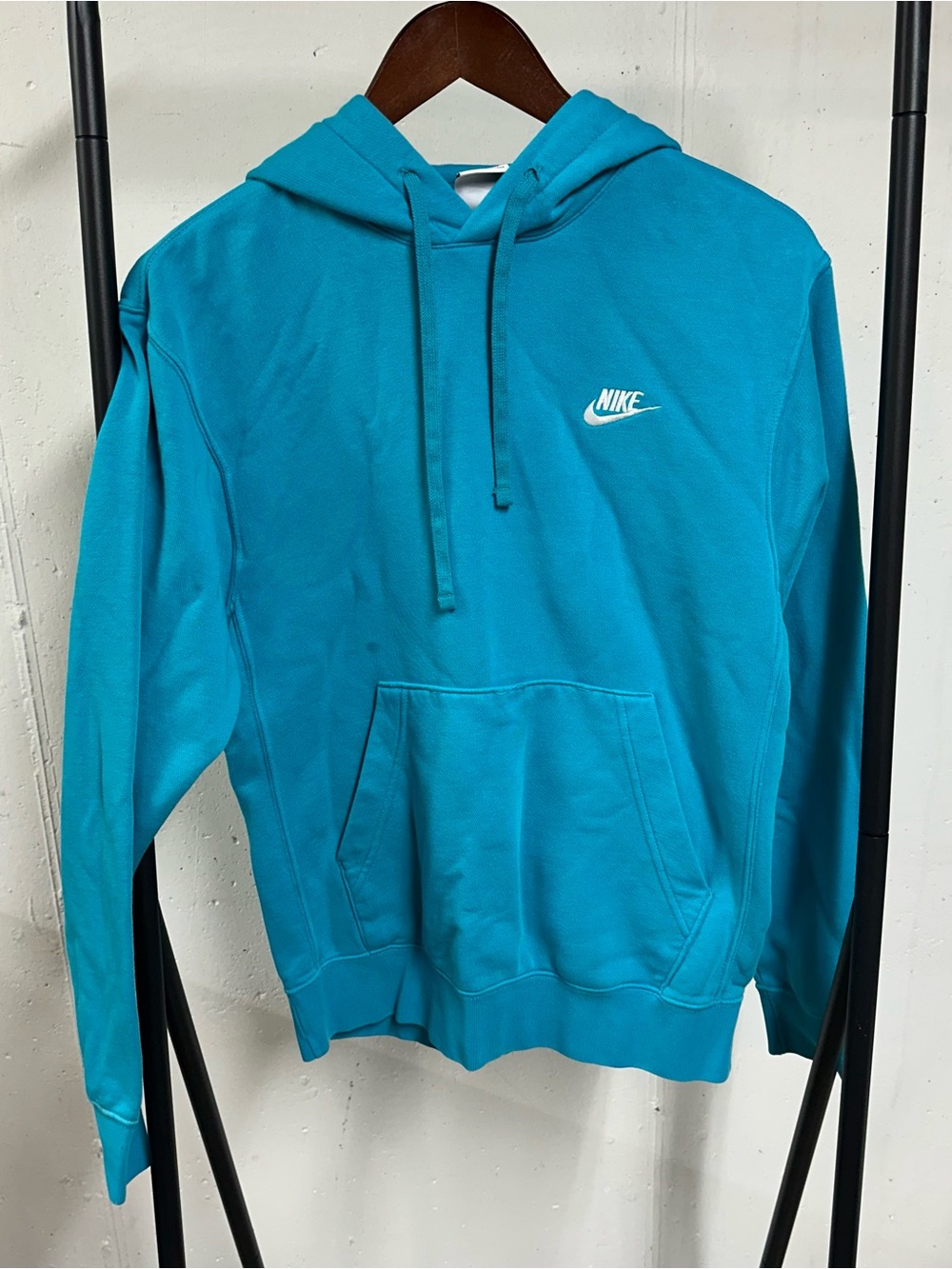 Nike Teal Pullover Hoodie with White Swoosh